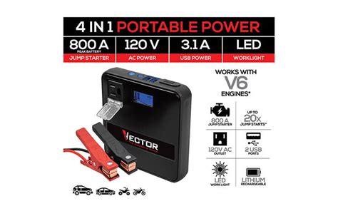 vector ss120lv If you're in the market for a new jump starter, the Vector jump starter 800 amp may be the perfect option for you